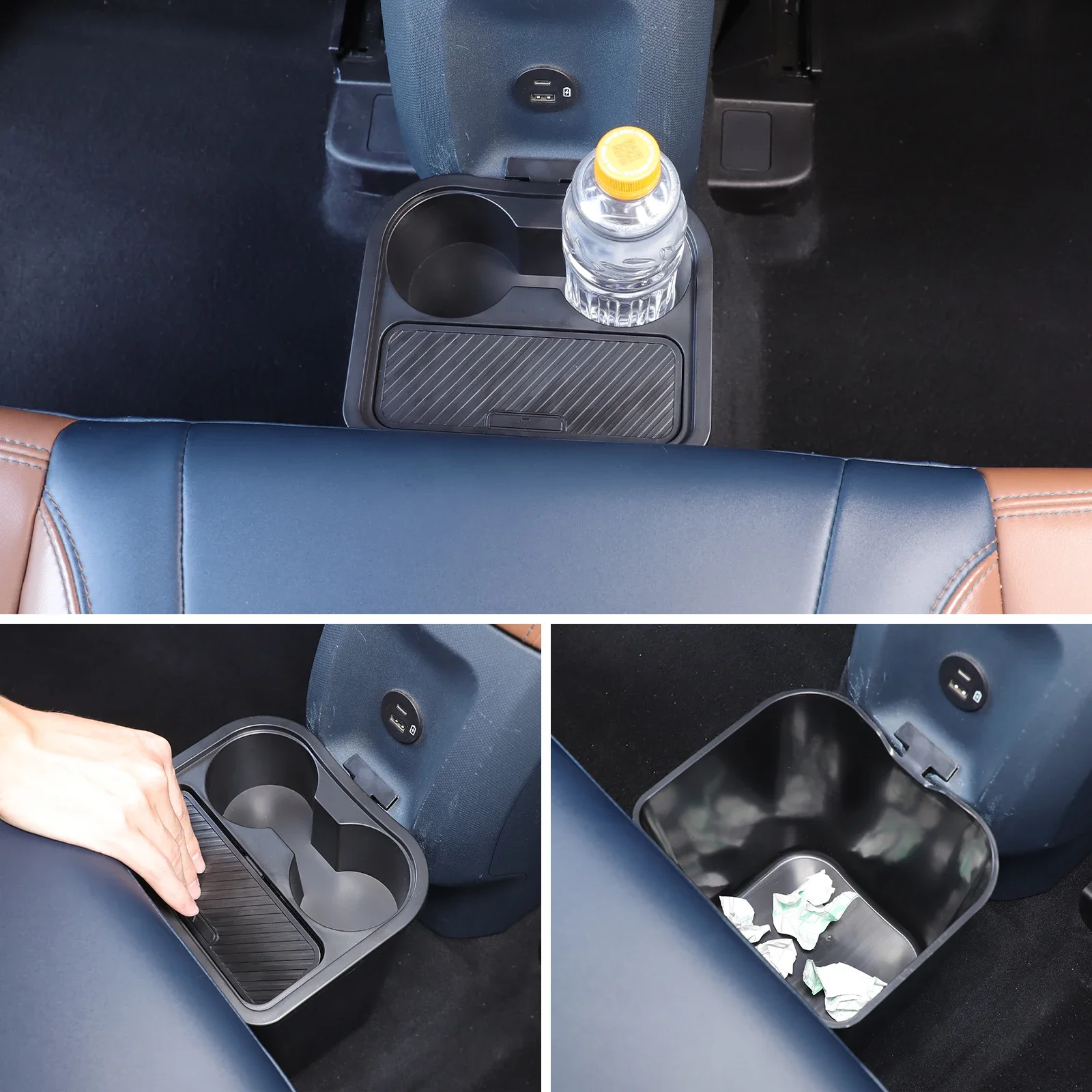 For Ford Maverick 2022+ Rear Vehicle Trash Can ABS Creative Car Convenient and Quick Storage Trash Can Interior Accessories 2PCS