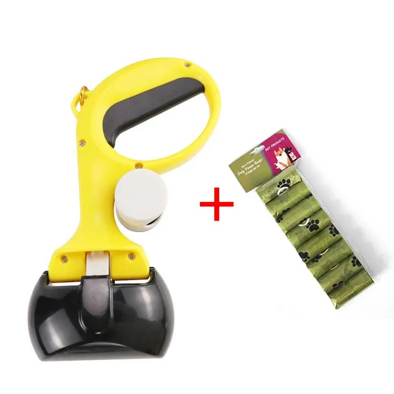 2 in 1 Pet Toilet Poop Picker, Portable Dog Poop Picker with Trash Bag Pet Cleaning Supplies