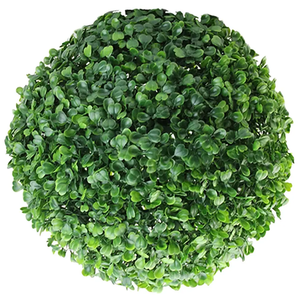 Simulated Plant Topiary Ball Smooth Hard Plastic Artificial Grass Ball Decor for Living Room Garden Party Supplies Decoration