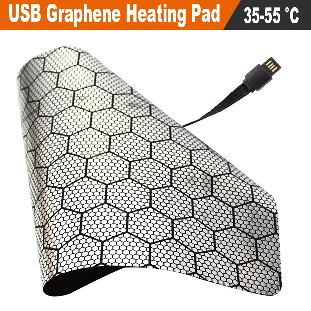 Coussin chauffant électrique USB pour les crampes, coussin chauffant sûr, technologie de chauffage de zone innovante, polymères plus chauds, 35 °C-55 °C, 5 V-36V