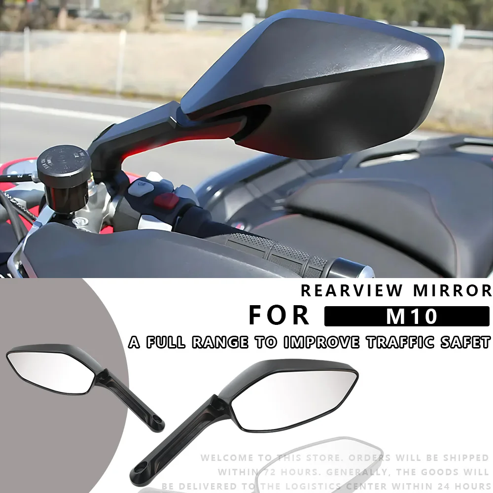 

MTKRACING for DUCATI M10 Motorcycle Left Right Mirror Rear View Rearview Side Mirrors