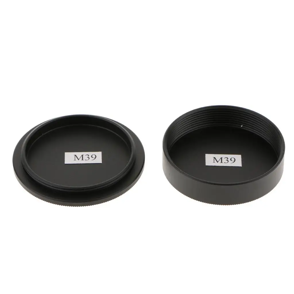 Metal Protective Front Rear Lens Cap High Precision Cover for M39 Screw Mount Camera Dust Protection