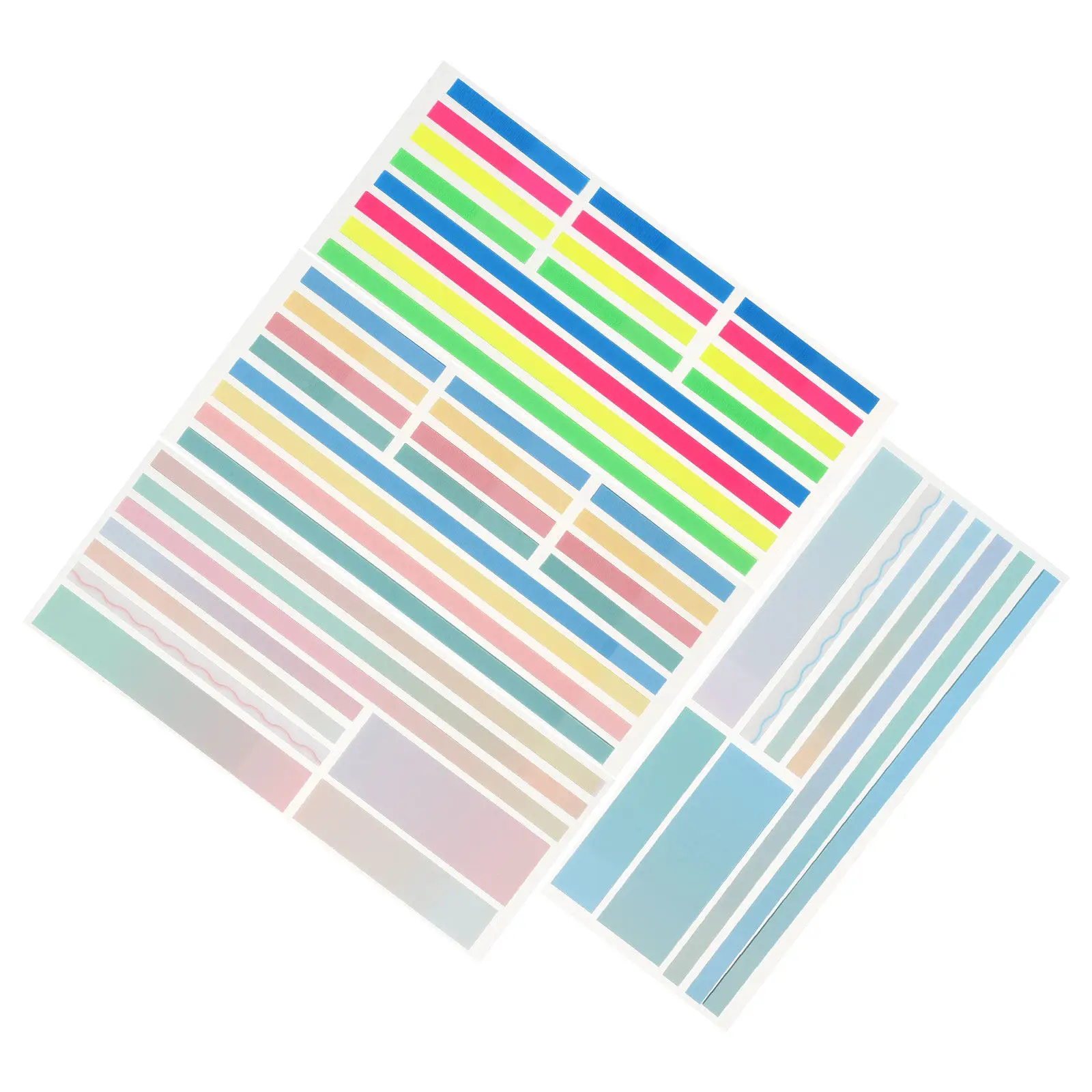 

4Pcs Neon Sticky Page Markers Transparent Slim Highlighter Strips for Annotating Books Bible Study Notes Tabs Clear Sticky Tabs