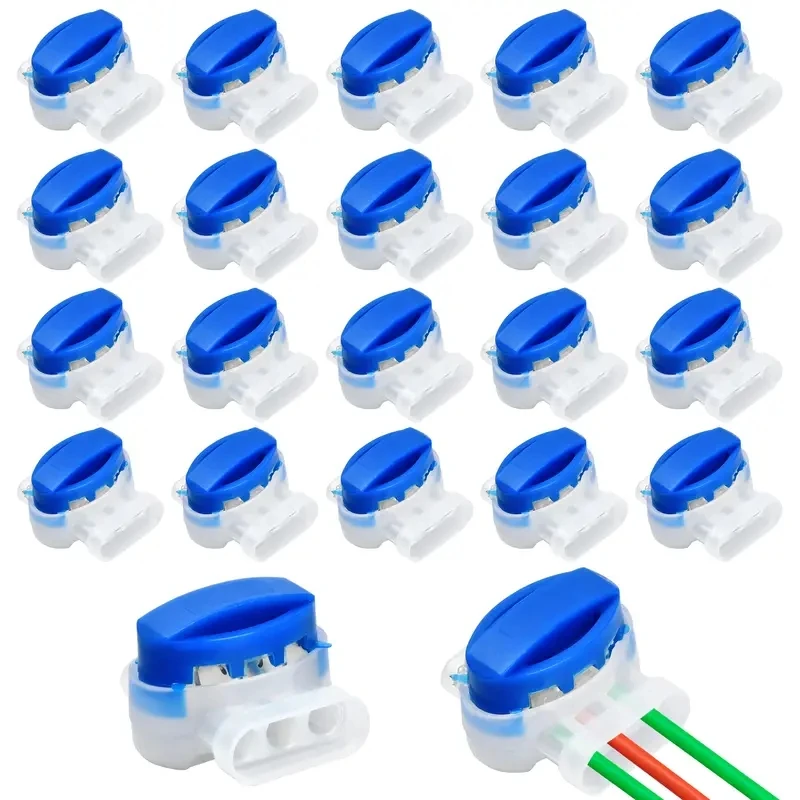 10/20/30/50 Pieces of Robotic Lawn Mower Terminal 3-Pin Electrical Idc 314 Wire Connectors Robotic Lawn Mower Connector Cable Connectors