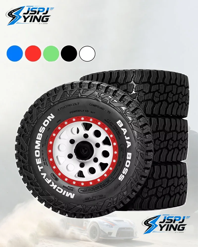 121mm RC Short Course Truck Tires Wheels 12‑14‑17mm Hex Adapters for 1/8 1/10 traxxas Slash Arrma Senton HuanQi 727 VKAR HPI HSP