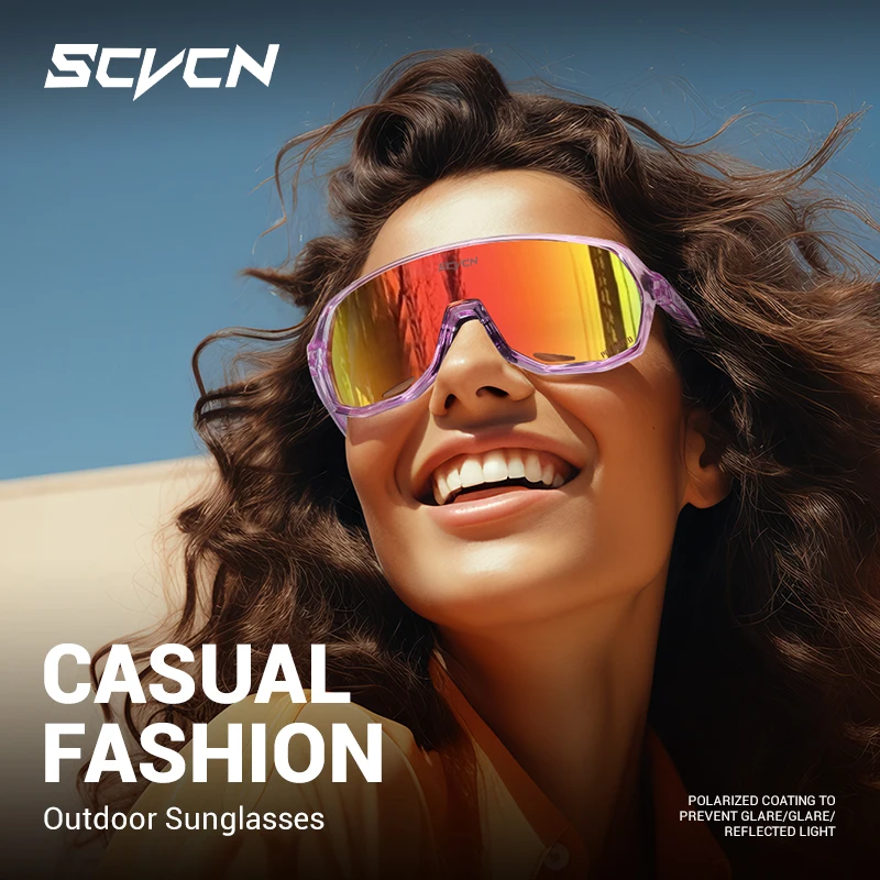 SCVCN موضة جديدة الاستقطاب النظارات الشمسية الرجال النساء القيادة النظارات الشمسية السفر عطلة الشارع UV400 حجب