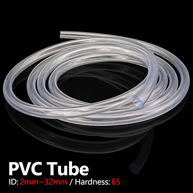 Clear Flexible PVC Tubing ID 1 2 3 4 5 6 7 8-32mm Odorless Non-Toxic Transparent Hose for Aquarium Fish Tank Garden Irrigation