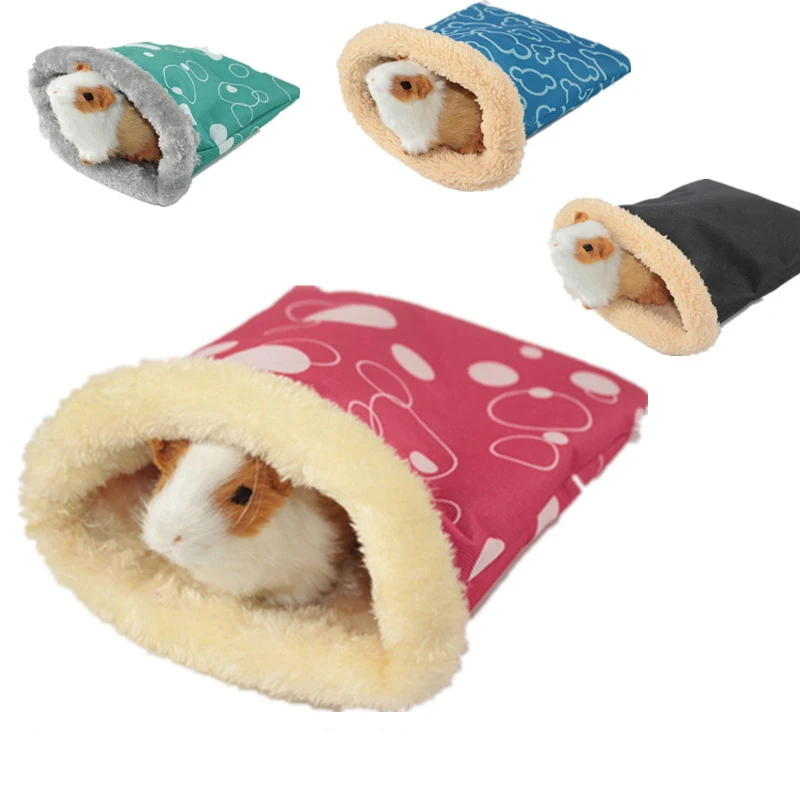 1 PC Random Color Small Pet Hamster Guinea Pig Small Nest Pet Hedgehog Squirrel Hamster Bed Comfortable Warm House for Winter