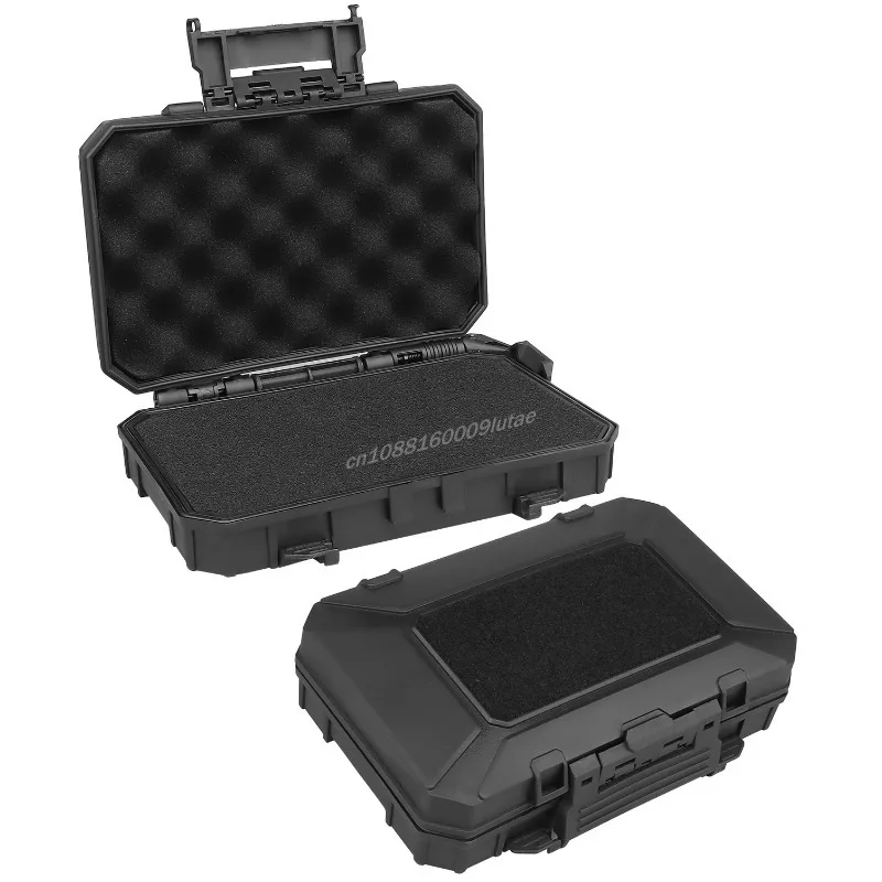 Hunting Toolbox Portable Hard Shell Waterproof MOLLE Outdoor Waterproof Case Tactical Shockproof Safety Storage Box with Foam