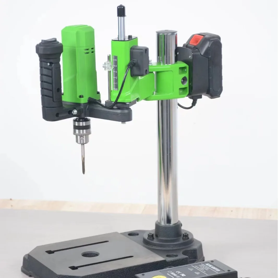 Charging Mini Bench Drill Tapping Machine Swing Arm Drilling Machine Small Bench Drill DIY Tools Hardware Tools Electric Drill