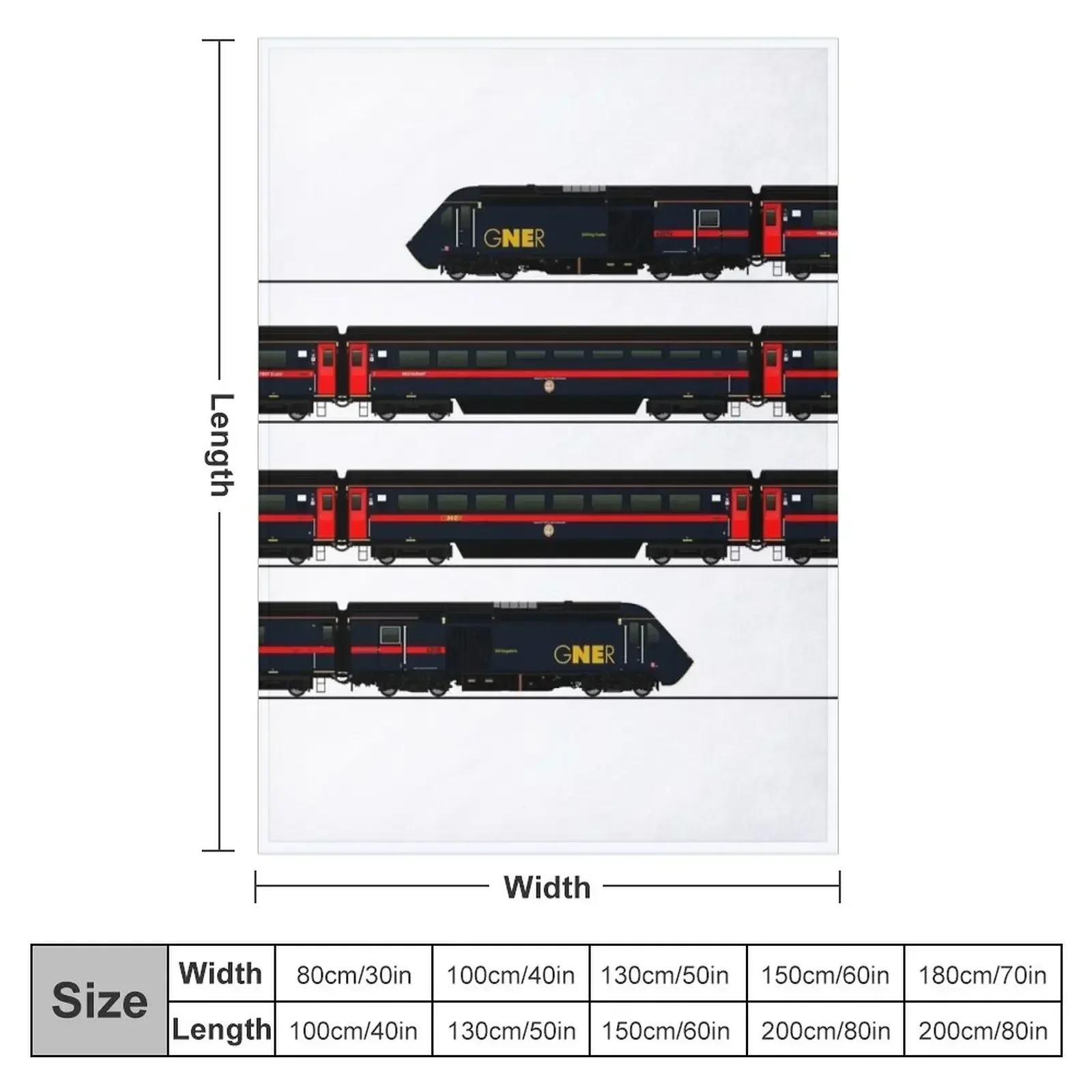 GNER HST CLASS 43 LOCOMOTIVE Throw Blanket Beautifuls Decorative Sofas valentine gift ideas Blankets