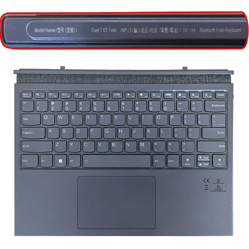 New Keyboard for Duet 7 BT Folio Yoga Duet IML Duet 7-13IML05 2020 2021 Original Smart Magnetic Base Keyboard  US English/EU