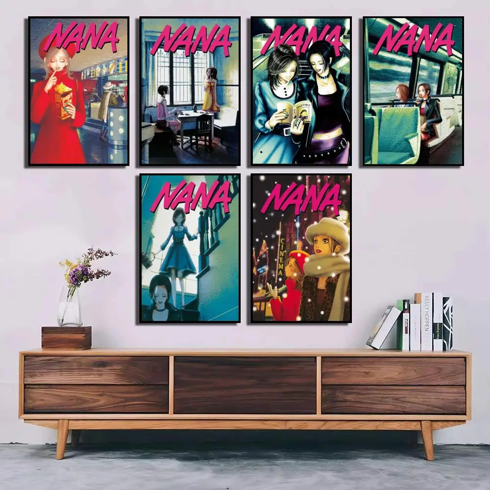 Anime manga volume cover N-NANA Poster Minimalist Modern Wall Art — Perfect for High-End Bedrooms and Home Decor