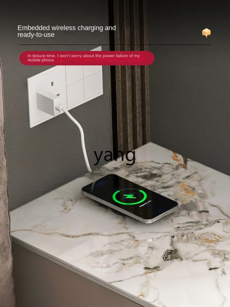 Yjq Smart Bedside Table Wireless Charging Bedside Cabinet Simple Modern Ultra Narrow Bedroom Storage