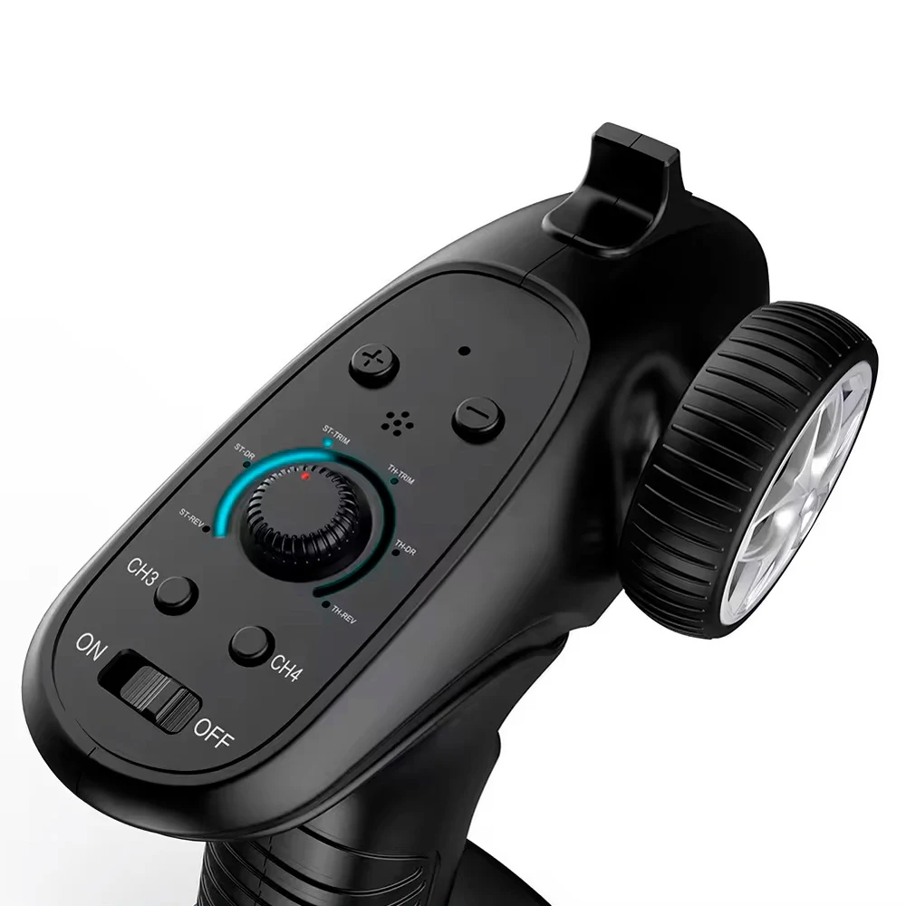 RC 2,4 GHz TX-4 Afstandsbediening 4CH Digitale Radiozender met Ontvanger voor 1/8 1/10 RC Auto Boot Tank Crawler SCX10