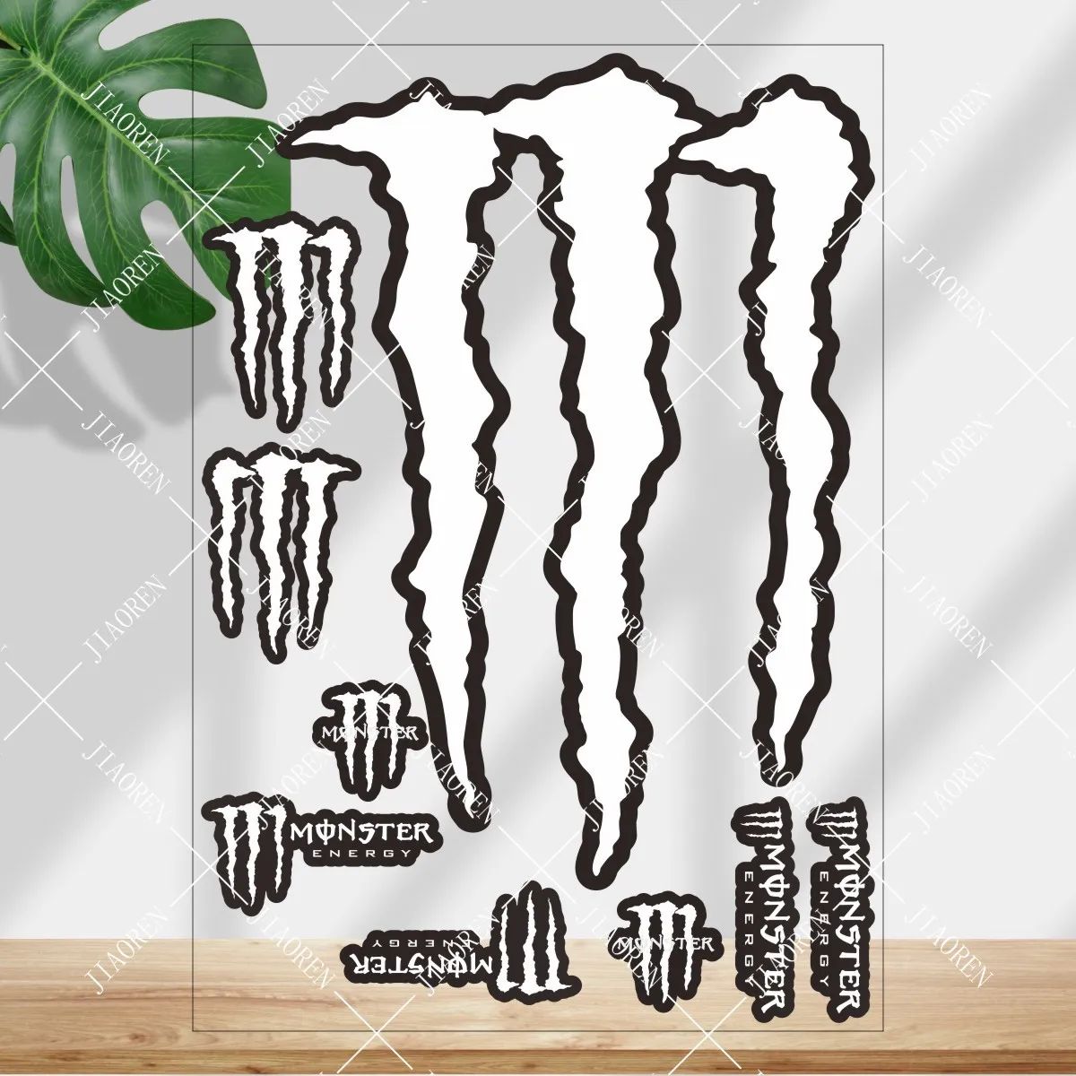 عاكس الوحش الطاقة ملصق شعار دراجة نارية خوذة خزان سيارة دراجة صائق كيت # 4