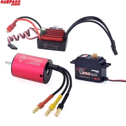 SURPASS HOBBY KK Combo 2838 3600KV motore Brushless w/ 35A ESC + S0025M 25G Servo 2S 3S per 1/14 1/16 RC fuoristrada su strada auto