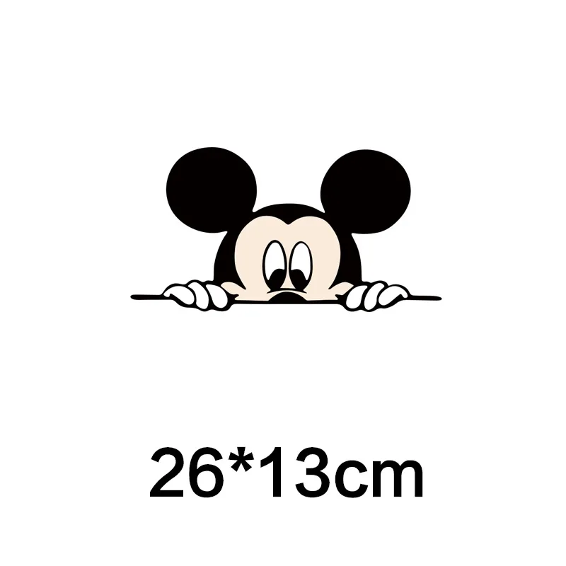 Disney Mickey Minnie Mouse Car Sticker Cartoon Personality Auto Body Decorative Stickers Waterproof Covering Up Scratches Decals