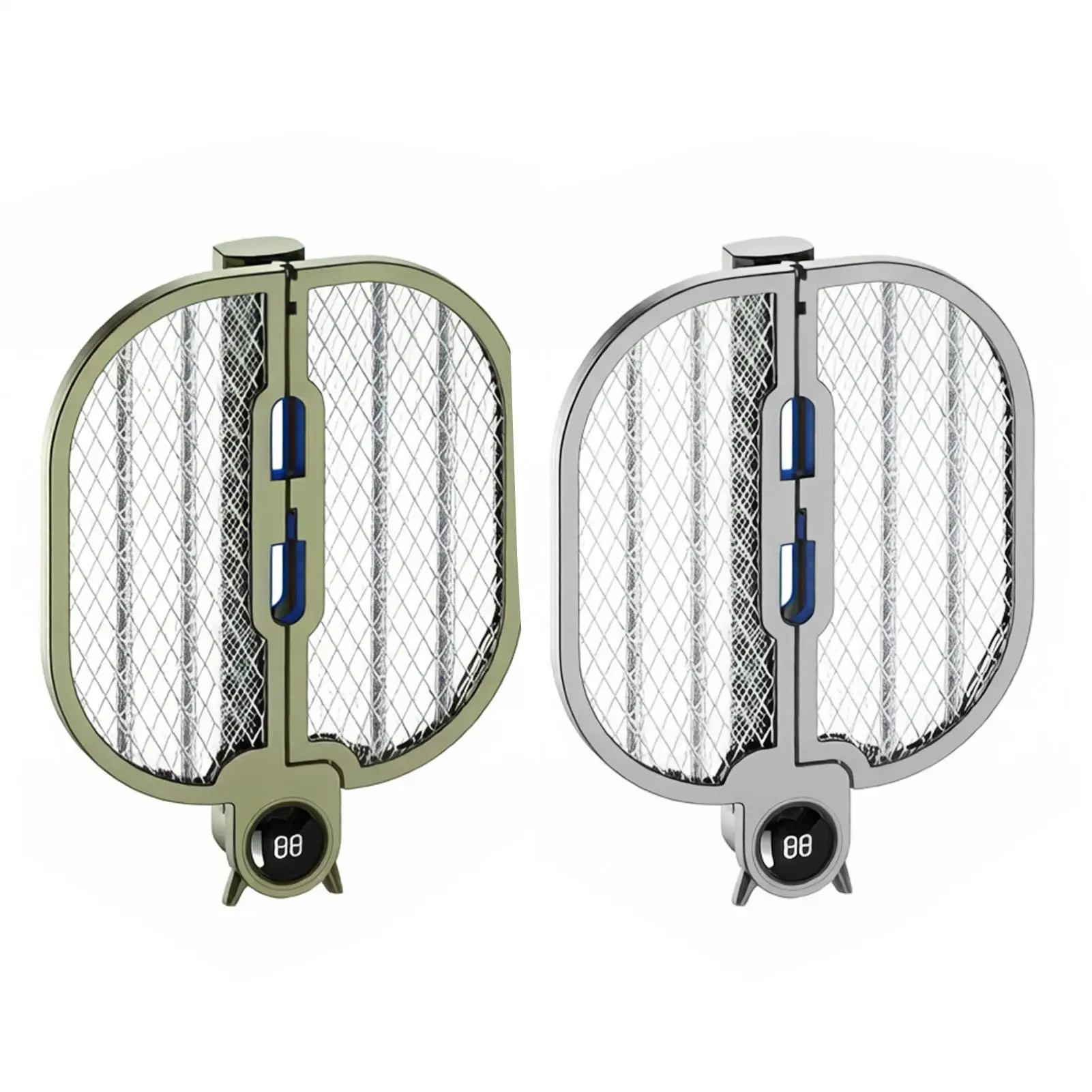 Fly Swatter Electric 2-in-1 Rechargeable Digital Gnat Trap Racket Handheld Fly Swatter For Outdoor Home Patio Backyard Porch