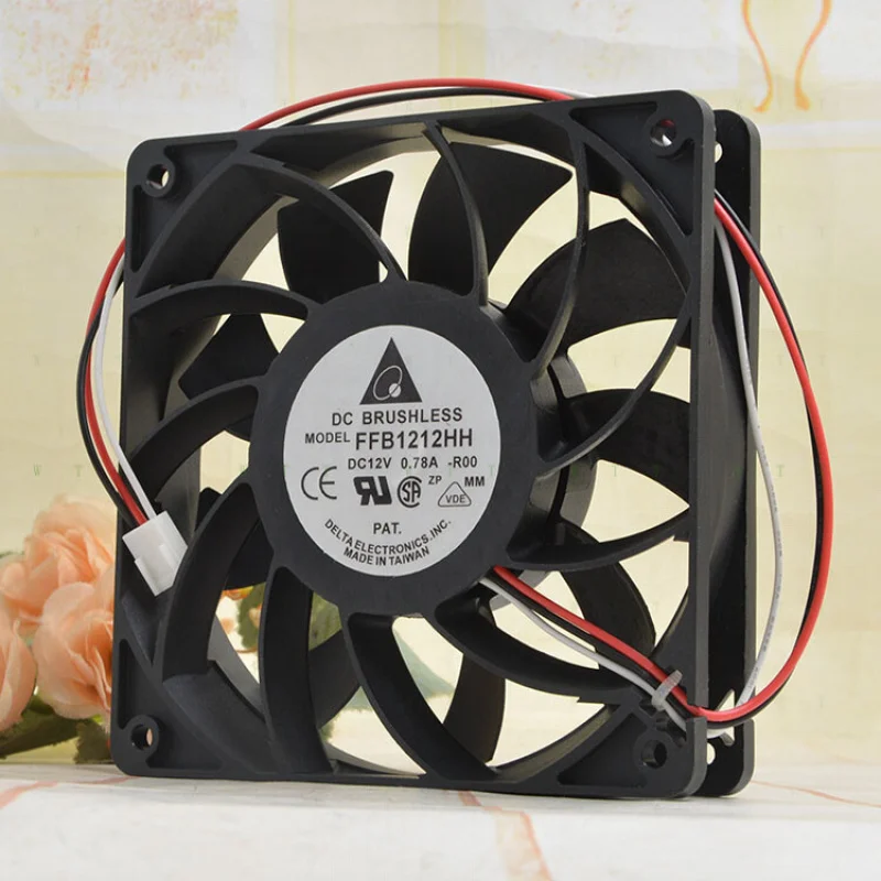 H    For Delta 12cm 12V 0.78A FFB1212HH--R00 12025 Signal Detection Fan