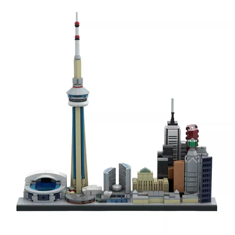 Mymocs World City Skyline Architecture sets Madrid New York Seville Prague Stockholm Budapest Cairo DIY Building Blocks Kid Toys view 4