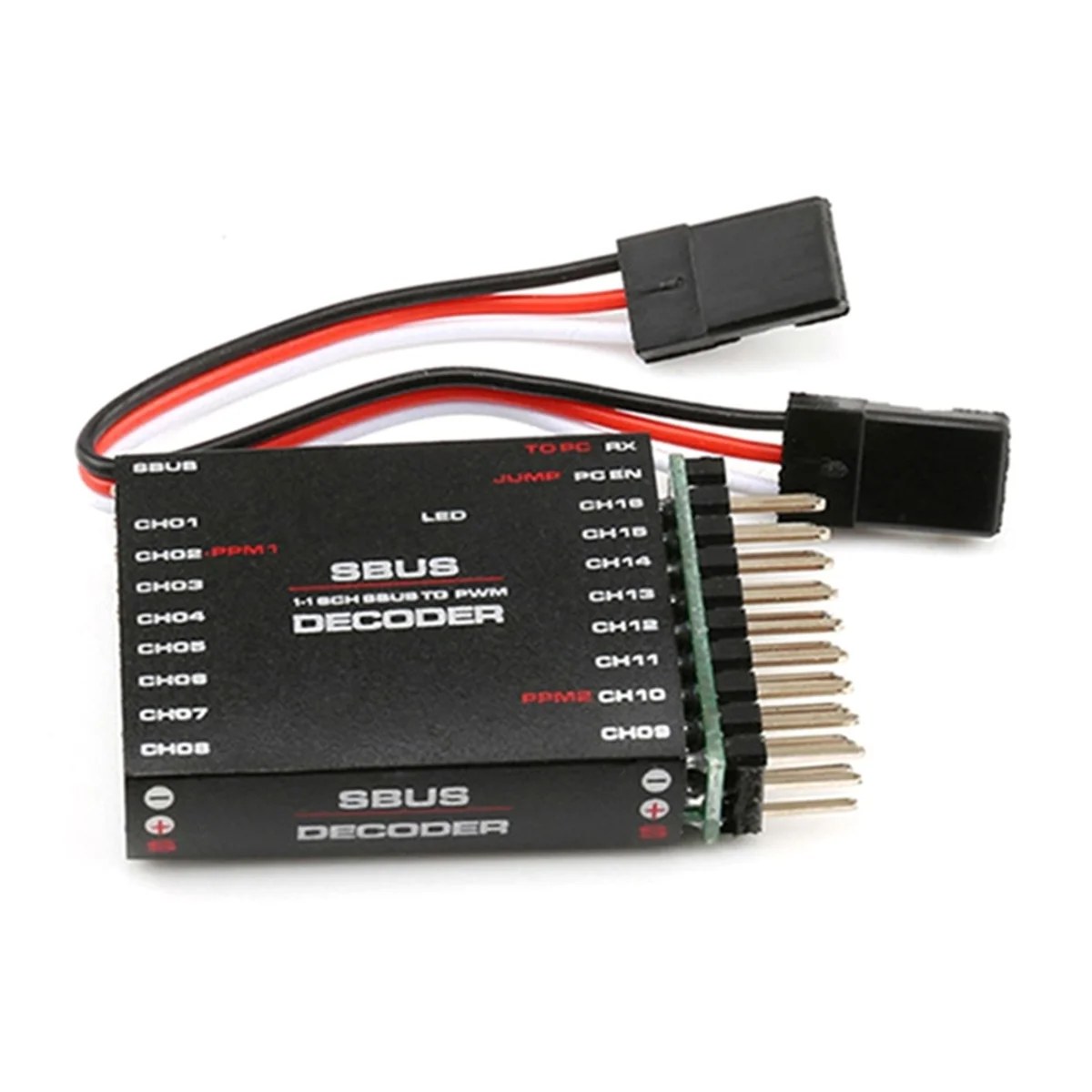 

SBUS to 16CH PWM Converter SBUS to PWM/PPM Decoders Two Way PPM Support Conversion for Futaba Orange Frsky SBUS Signals-Grocery