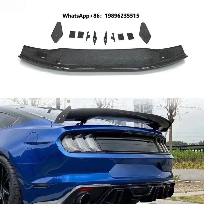 Real Carbon Fiber Rear Trunk Lip Spoiler Wing for GT500 2015-2023