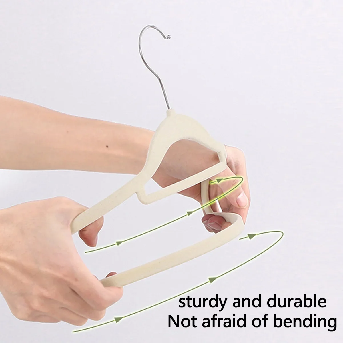 10 قطع من شماعات الملابس المخملية الراقية، شماعات ملابس متدفقة غير قابلة للانزلاق، شماعات ملابس صلبة، شماعات ملابس شديدة التحمل