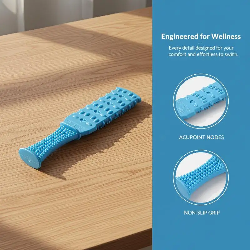 Portable Full Body Massage Hammer Handheld Meridian Patting Stick Acupoint Beater Relieve Soreness for Home Daily Use