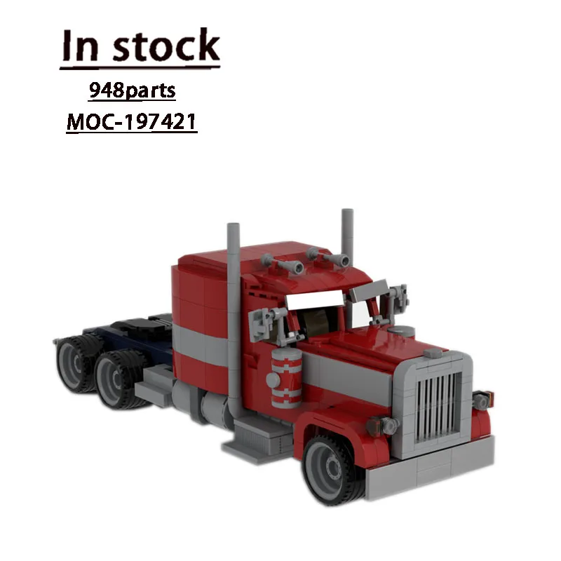 

MOC-197421 Cargo Transport Truck Building Block Model 948 Parts MOC Creative Boy Kids Birthday Building Blocks Toy Gift