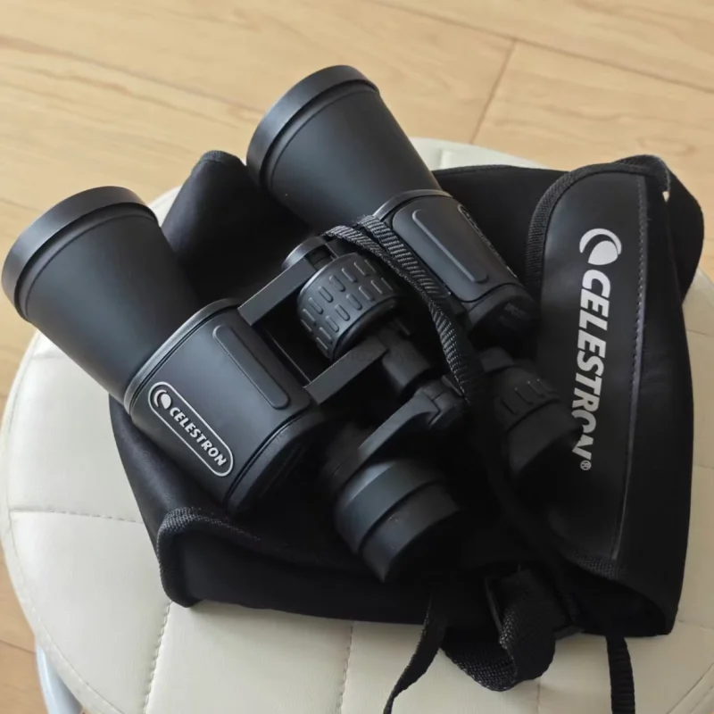 Celestron - 7x50 Bincoulars - Beginner Astronomy Binoculars - Large 50mm Objective Lenses - Wide Field of View 7x Magnification