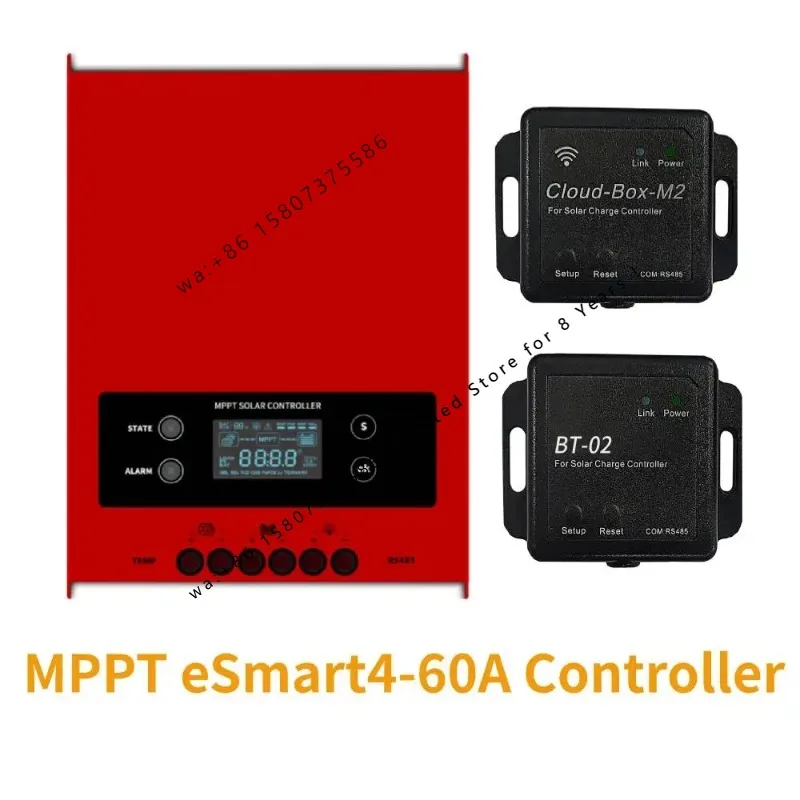 Intelligent MPPT Solar Charge Controller ESmart 60A Panel Charger Regulateur Lithium Battery 12V 24V 36V 48V With Wifi App
