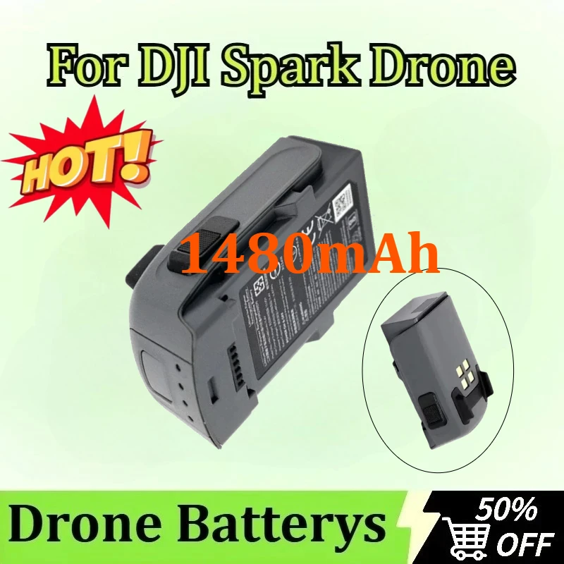 

New 11.4V 1480mAh High Quality Drone Batterys for DJI Spark Drone UAV Newly Upgraded Batteries Replacement Accessories
