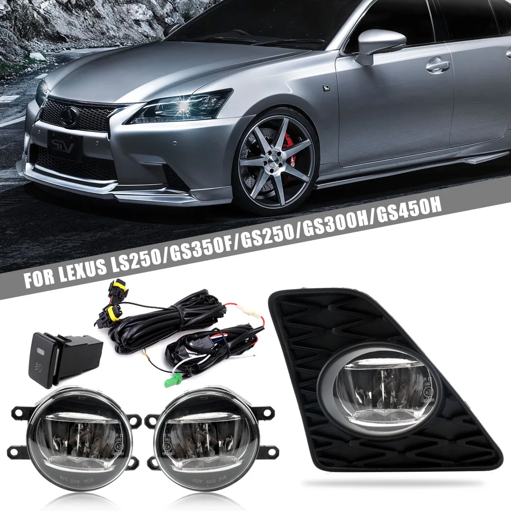 Applicable to Lexus 10-16 GS350F/250/300H/450H front LED fog lights, Lexus daytime running lights