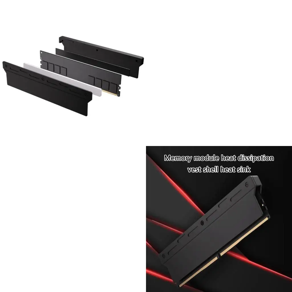 

Радиатор памяти 140x35x9 мм, алюминиевый радиатор охлаждения для DDR5 DDR4 DDR3 ПК, компьютер, водяное охлаждение, простая