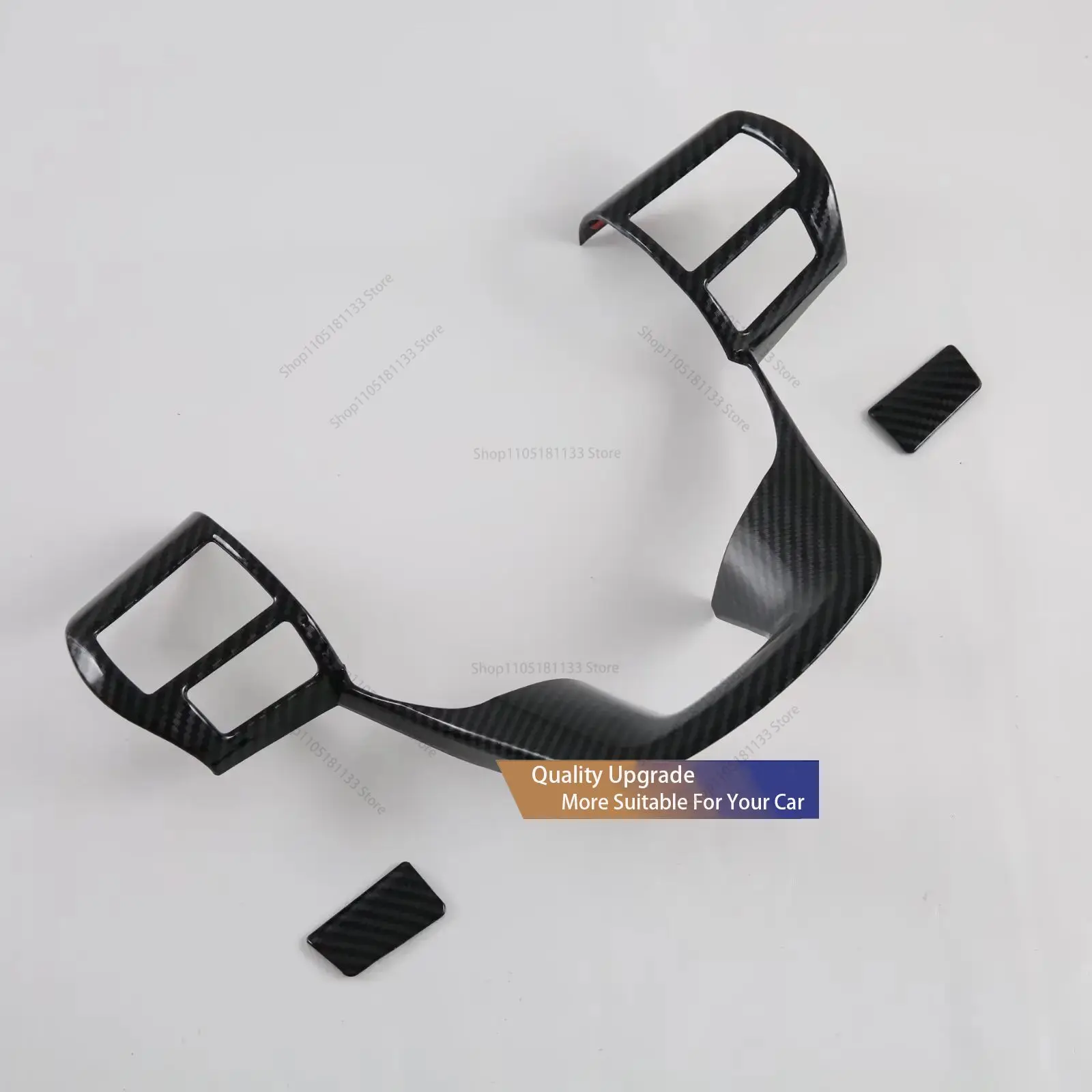 For Toyota Fortuner Hilux Revo 2018 2019 2020 2021 2022 2023 Accessories Steering Wheel Cover Trim Plastic