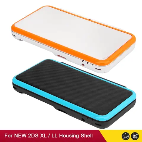 Black White Replacement Full Housing For NEW 2DS XL Shell Cover Case For Nintend NEW 2DS XL LL Game Console Protector Accessorie
