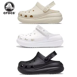 Crocs Puff Cave Shoes Beach Shoes Thick soled Men's and Women's Shoes Crocs Classic Clog Thick-Soled Platform Mega Crush Casual