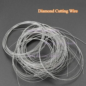 초극세 다이아몬드 와이어 길이 10M 최소 손실 견고한 다기능 톱 와이어 유리 대리석 화강암 석재 옥 절단 도구