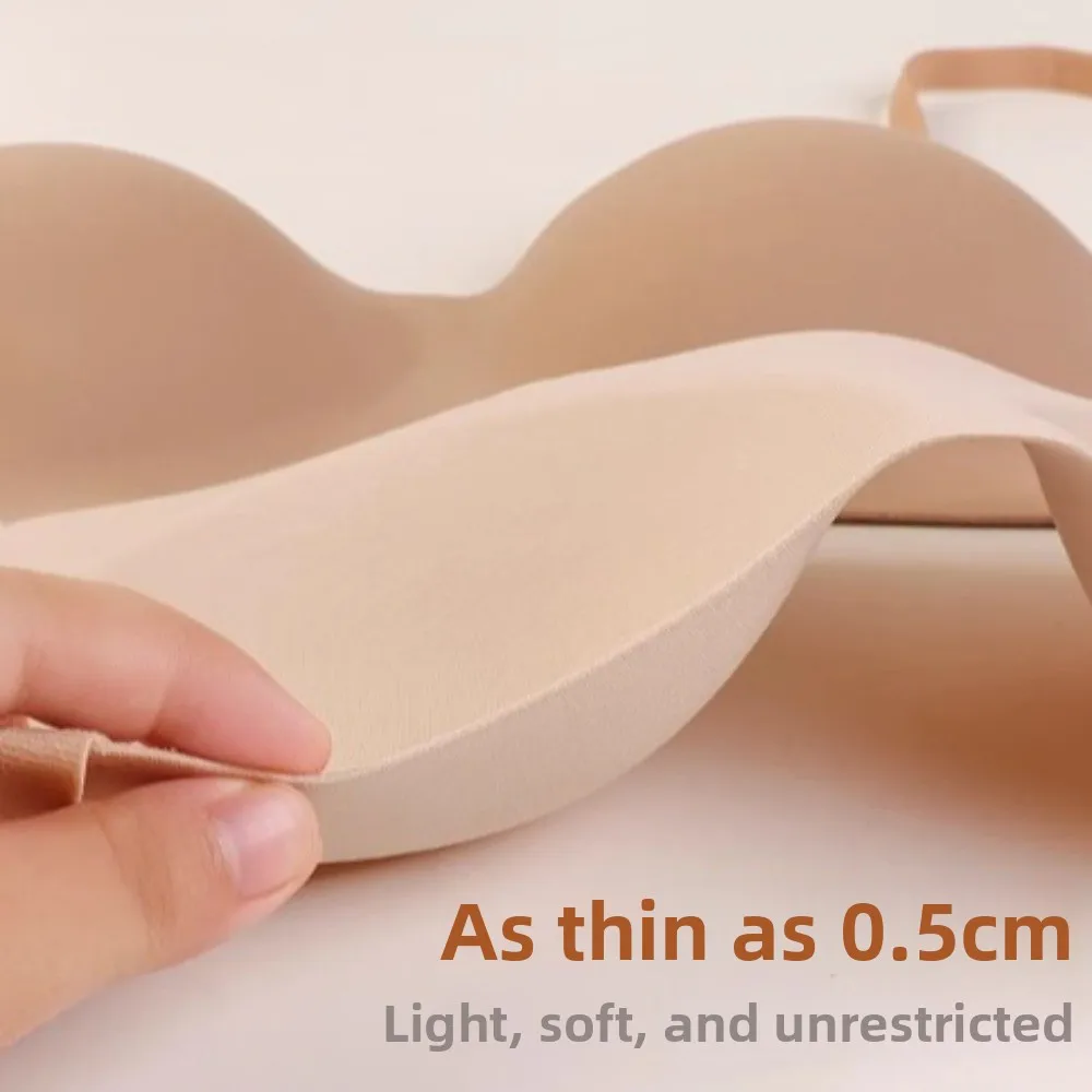 حمالة صدر لاسلكية نصف كوب بدون أثر نصف كوب حمالة صدر مضادة للترهل للنساء صدر مجمع قابل للتعديل حمالات صدر بدون خياطة للفتيات والنساء