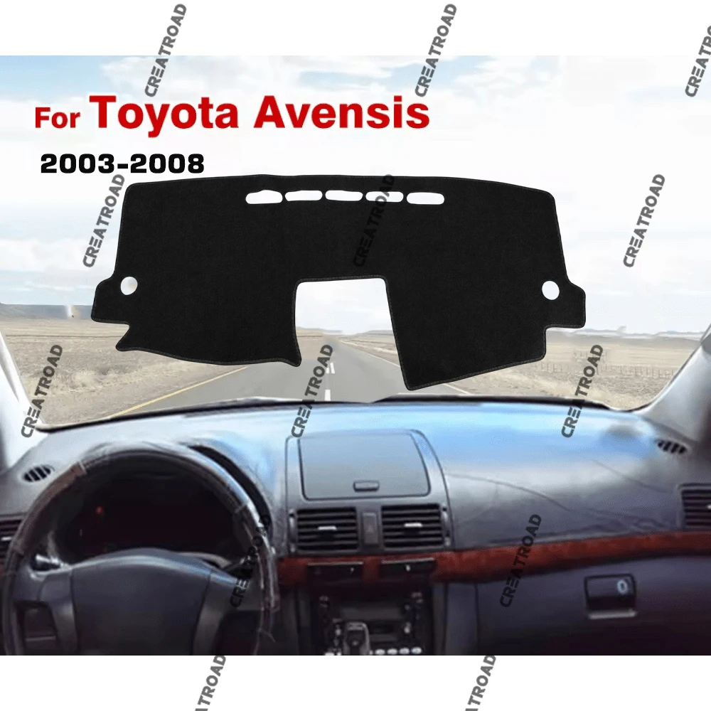 Für Toyota Avensis 2003-2008 Armaturenbrett-Matte Sonnenschutz Anti-UV-Teppiche Auto-Zubehör Armaturenbrett-Abdeckung
