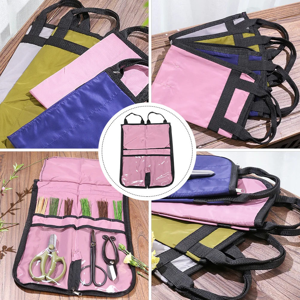 حقيبة تخزين أدوات تشكيلة الزهور، حقيبة متينة مقاومة للاهتراء للبستنة، حاوية تنظيم إيكيبانا، أداة زهور
