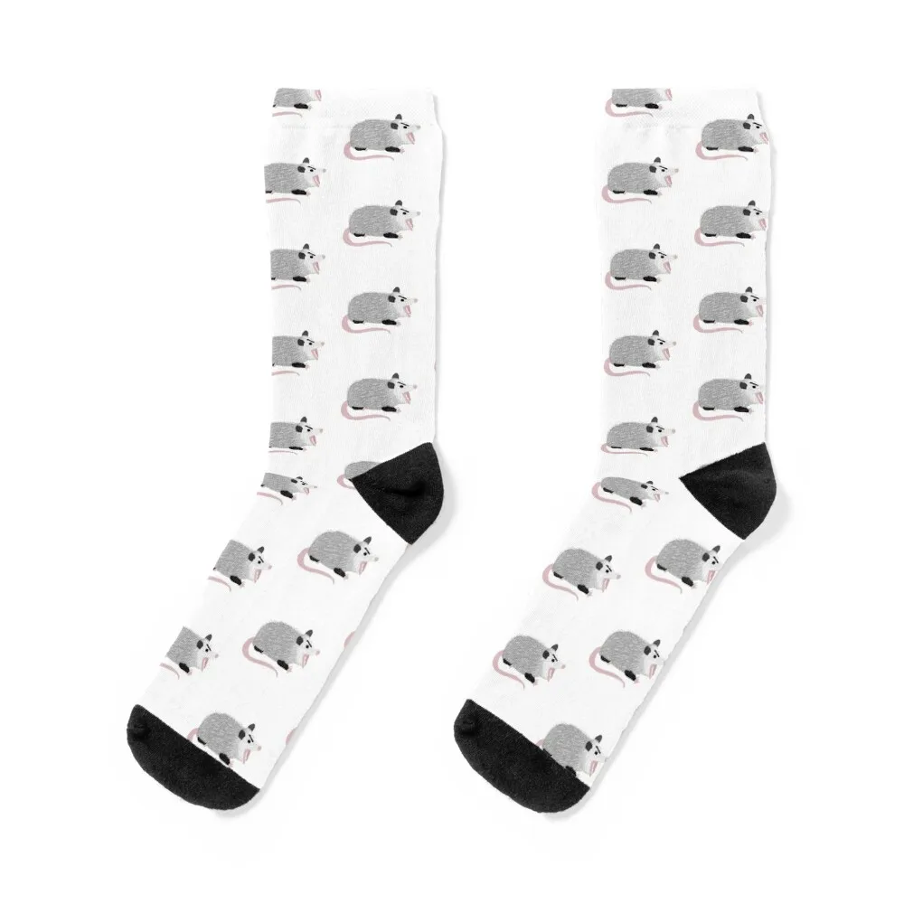 Angry Screaming Possum Digital Art Socks