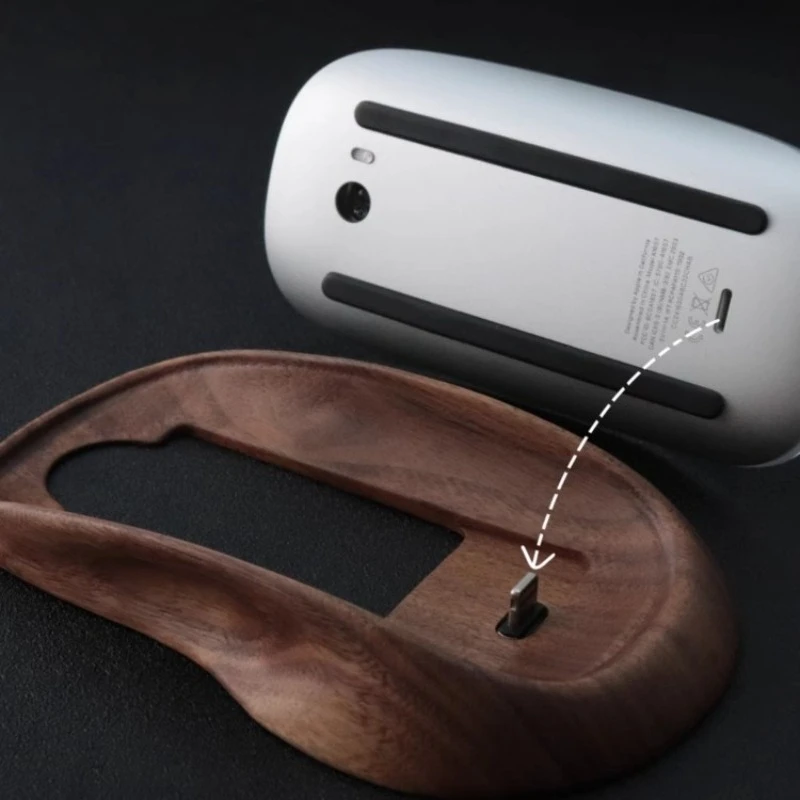 Walnoothout Miaokong Muisbasis Aangepaste Magische Muis Voetmat Nieuwe Miaokong Board Toetsenbordstandaard voor Gamers Ontwerp Geschenken