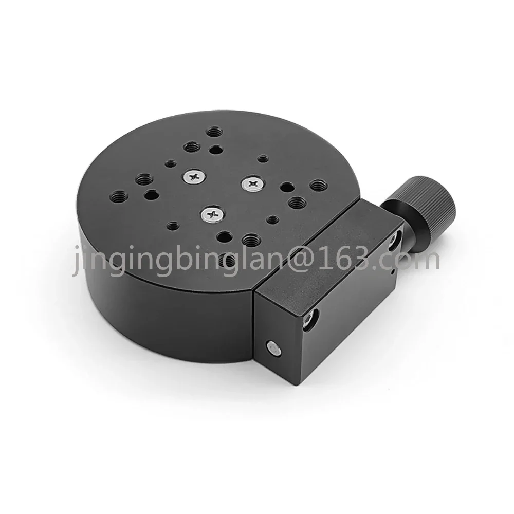 Manual Rotary Stage R Axis 360 Degree Rotating Platform Angle Adjustment Precision Indexing Plate Stage Turntable 100MM