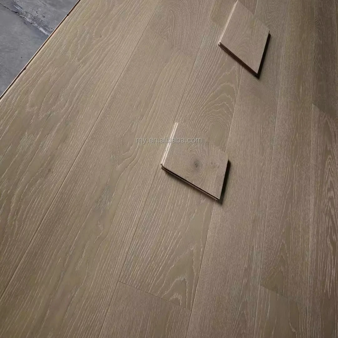 맞춤형 오크 원목 마루 브러쉬드 와이드 보드 190/240/260mm 원목 마루