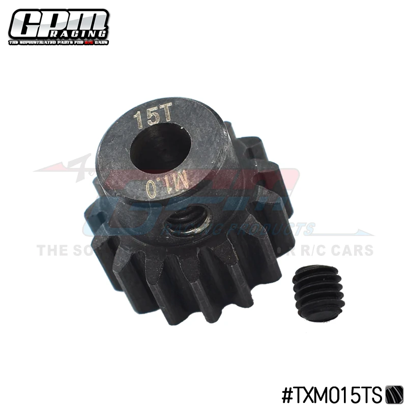 

GPM Steel Motor Gear (15T) For TRAXXAS 1/5 X-MAXX 6S 1/6 XRT 1/7 XO-01