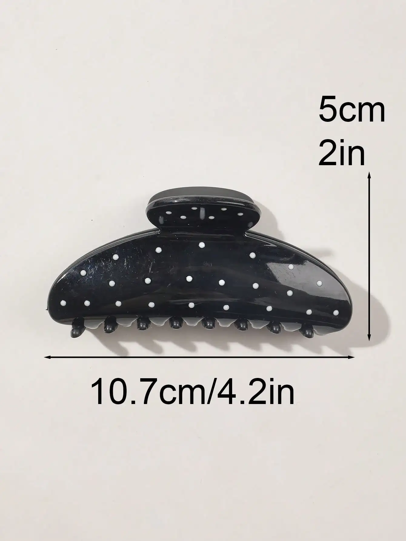 1/2 Stück Französische Polka Dot Design Haarklammer Bananenklammern für Frauen Große Haarspangen Mode Süße Haarschmuck Kopfbedeckung – Detail 4