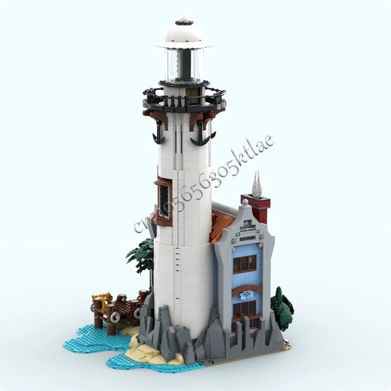 3301 PCS North Shore Lighthouse It has 6 Modular like Sections that Can Separate MOC Building Block Model Children Xmas Gift Set