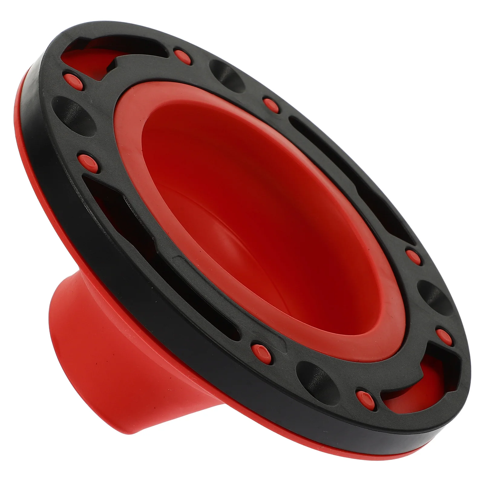 

1 set Universal Silicone Leak-Proof Gasket With Flange Strong Durable Easy Install Water Leakage Prevention Long-Lasting Sealing